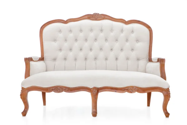 Witte vintage stijl sofa — Stockfoto
