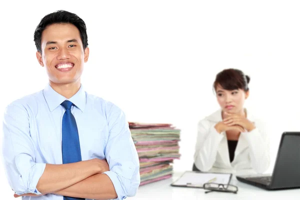 Grupo de asiáticos jovens empresários — Fotografia de Stock