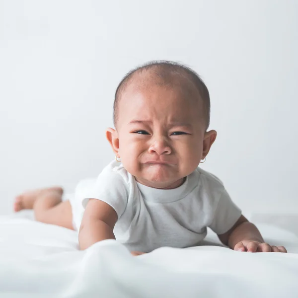 Baby crying closeup — Stock Photo, Image