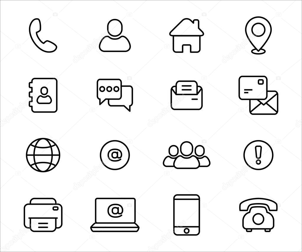 Simple Set of old and modern communication technology form Related Vector icon graphic design. Contains such Icons as old dial up telephone, phone book, postal mail, letter, e-mail and fax