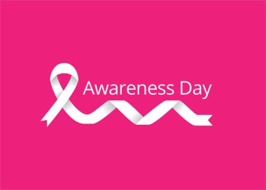 Farkındalık kurdelesi poster vektör grafik tasarım şablonu