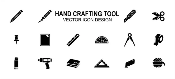 Einfaches Set Von Kreativitätshandwerkzeugen Verwandte Vector Icon User Interface Grafikdesign — Stockvektor