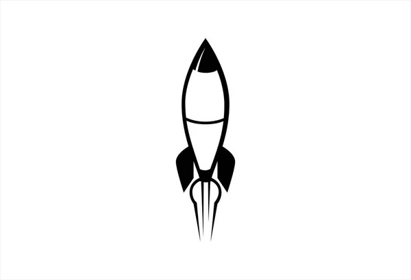 Rocket Spaceship Vector Design Rocket Cartoon Retro Style Illustration — Stock Vector