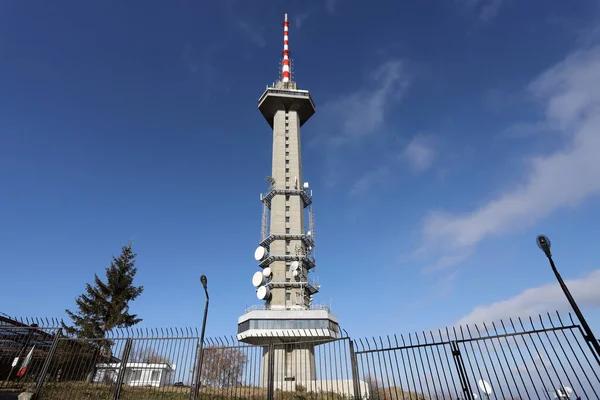 Telekomunikační Věž Anténami Vitosha Mountain Tower Známá Jako Věž Kopitoto — Stock fotografie
