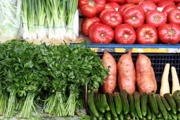 Различные Овощи Рынке — стоковое фото