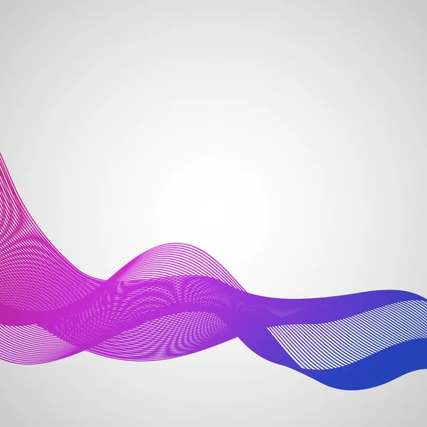 ピンクと青の波背景 — ストックベクタ