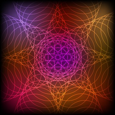 Renkli soyut daire uyum arka plan