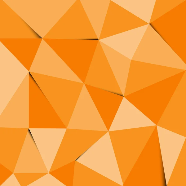 Orange Polygon abstrakte Dreieck Hintergrund — Stockvektor