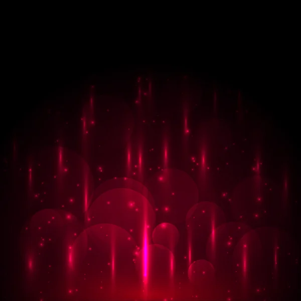 Luz roja abstracta y fondo brillante bokeh — Vector de stock