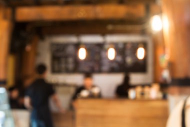 Arka plan bulanık Coffee Shop