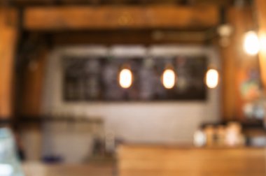 Arka plan bulanık Coffee Shop