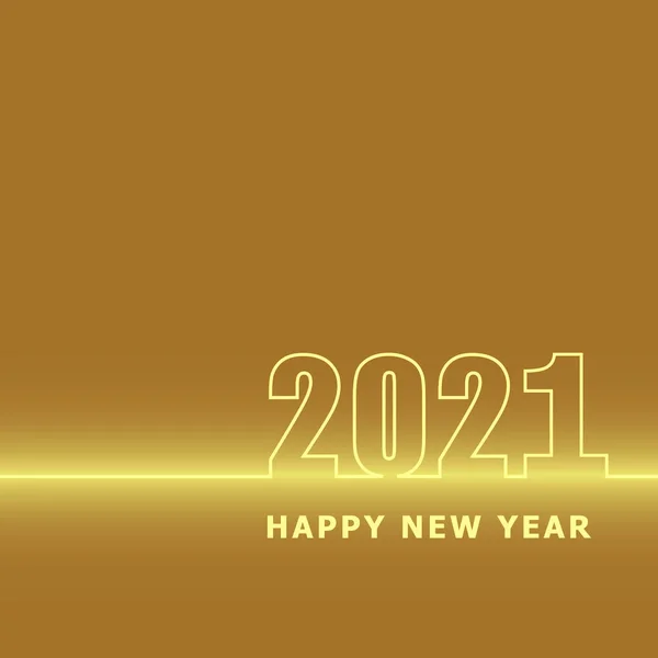 2021年新年快乐 经典的金色背景 股票矢量 — 图库矢量图片