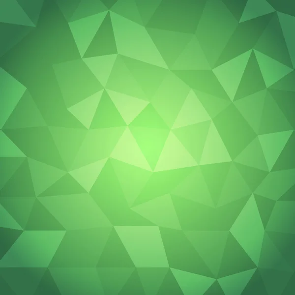 Triángulo abstracto con fondo verde — Vector de stock