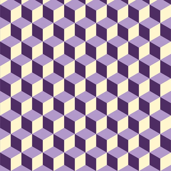 Résumé isométrique violet cube motif fond — Image vectorielle