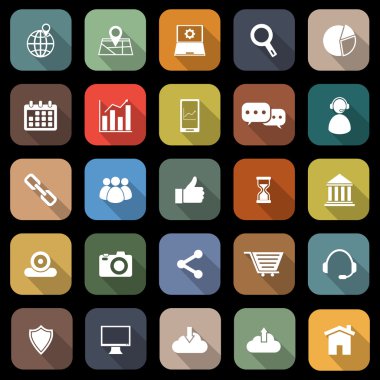 SEO düz kutsal kişilerin resmi ile uzun gölge