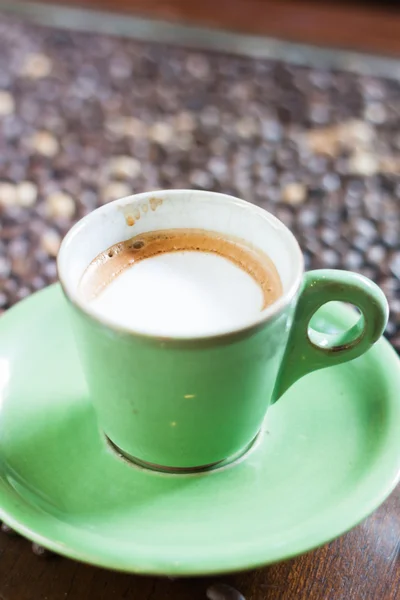 Coffee cup with micro foam — Stock Photo, Image