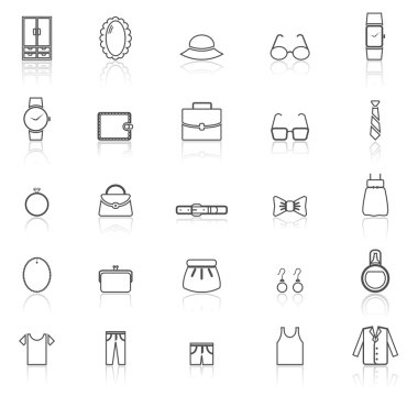 Kutsal kişilerin resmi ile üzerine beyaz yansıtan çizgi giyinme