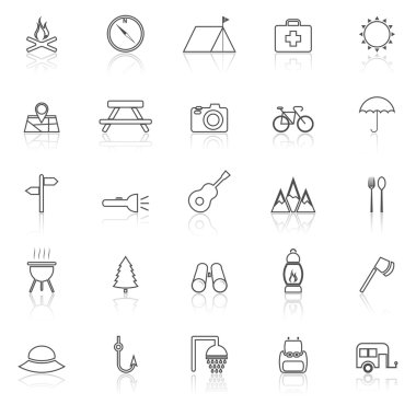 Kamp satırı kutsal kişilerin resmi ile üzerine beyaz yansıtacak