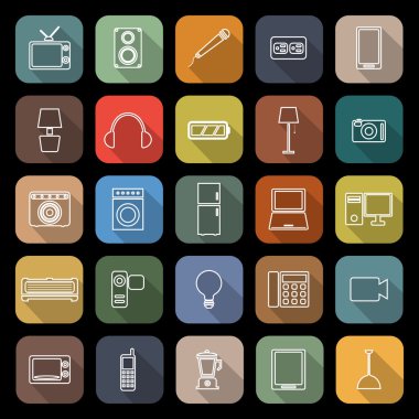 Elektrik makinesi çizgi düz kutsal kişilerin resmi ile uzun gölge