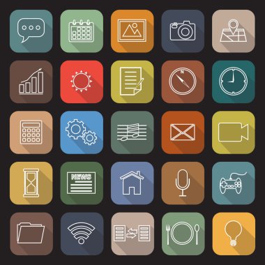 Uygulama satır düz kutsal kişilerin resmi ile uzun gölge