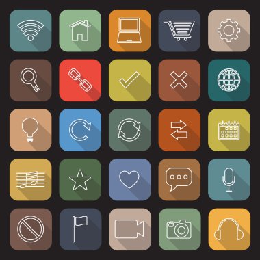 Web hattı düz kutsal kişilerin resmi ile uzun gölge