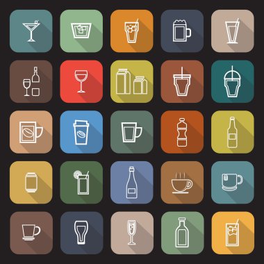 Çizgi düz kutsal kişilerin resmi uzun gölge ile iç