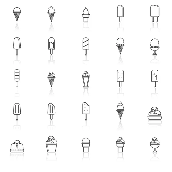 Beyaz arka plan üzerinde dondurma satırı kutsal kişilerin resmi ile yansıtmak