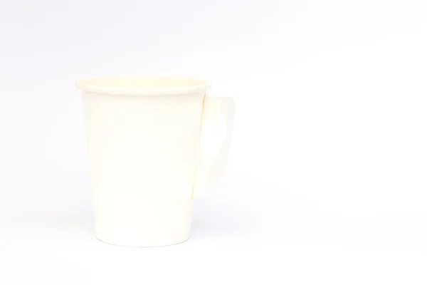 Kaffeetasse zum Ausnehmen isoliert auf weißem Hintergrund — Stockfoto