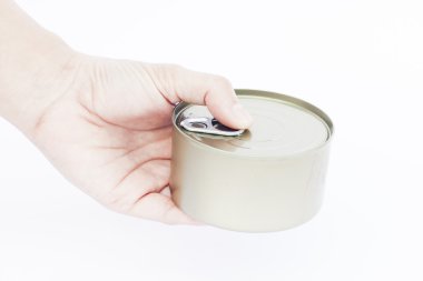 Beyaz arka plan üzerinde izole el ile yakın çekim yapabilirsiniz 