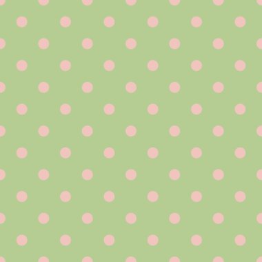 Daireler ile sorunsuz puantiyeli yeşil desen