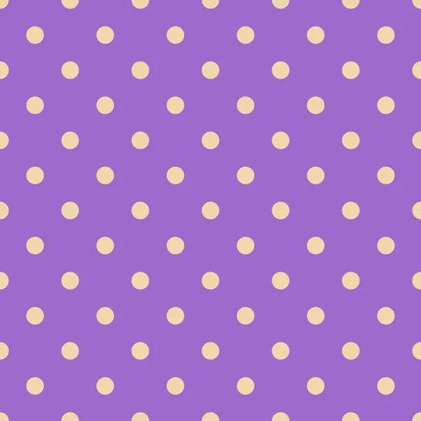 Seamless polka dot violet pattern with circles — Stock Vector