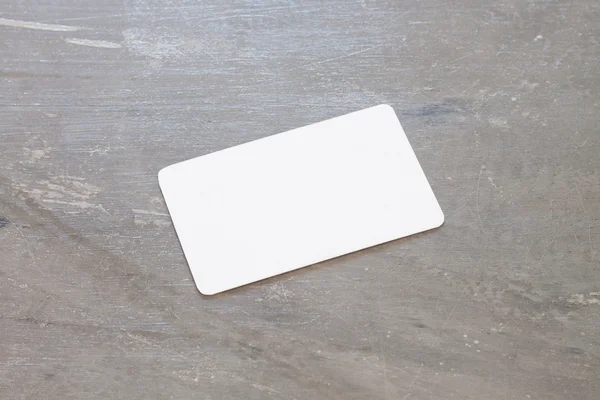 Name card on grey background — Stock Photo, Image