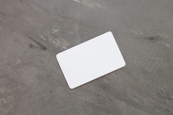 Name card on grey background — Stock Photo, Image