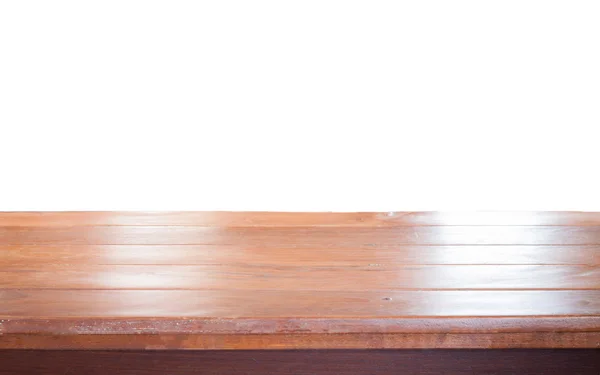 Tampo de mesa de madeira vazio velho — Fotografia de Stock