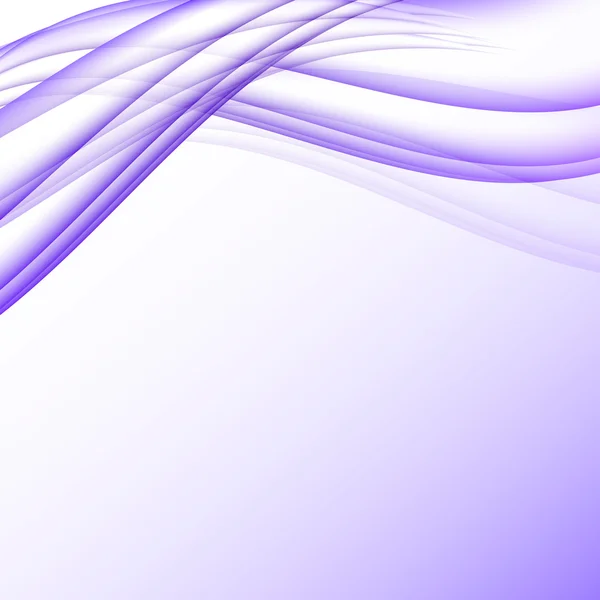 紫と白の波モダンな未来的な抽象的な背景 — ストックベクタ