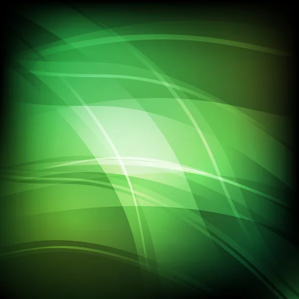 Abstrakter Hintergrund mit grünen Linien — Stockvektor