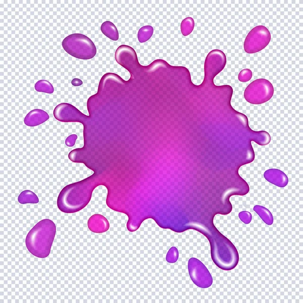 Glitter Slime Dripping Isolated On Transparent Background. Glossy