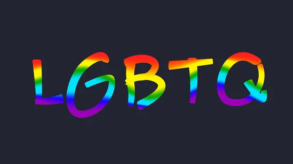 Duma Lgbt Wskazuje Kolory Tęczy Symbol Lesbijek Lgbtq Dumy Gejów — Wektor stockowy