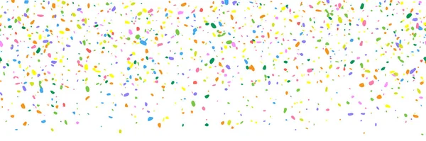 色彩艳丽的党波尔卡 亮晶晶的圆饼的爆炸无缝背景 彩虹色 混沌分散 用于庆祝设计 婚礼主题 横幅的随机向量艺术 — 图库矢量图片