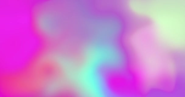 Abstract Animated Blurred Neon Gradient Moving Colorful Abstract Graphic Trendy — Stock Video