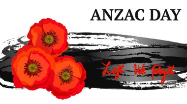 Unutmayalım diye hatırlatma günü. Kırmızı gelincik çiçeği beyaz arka planda barışın uluslararası sembolü. Tasarım posterleri, afişler, web sitesi başlıkları için harika. Yatay vektör illüstrasyonu