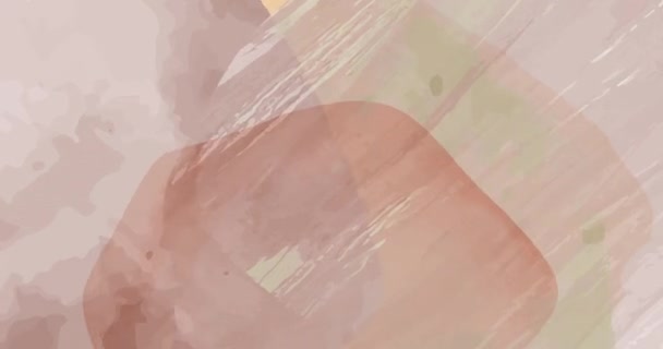 Анімовані Картини Фарбують Плями Плями Безшовний Візерунок Петлі Абстрактними Мінімалістичними — стокове відео