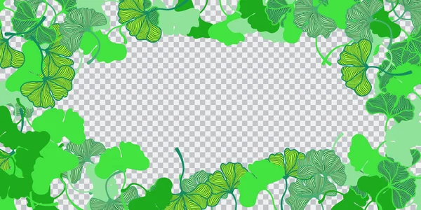 Ginkgo Biloba Blätter Muster Trendigen Minimalistischen Stil Blätter Von Ginkgo — Stockvektor