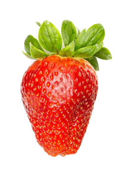 Erdbeeren isolieren sich auf weiß — Stockfoto