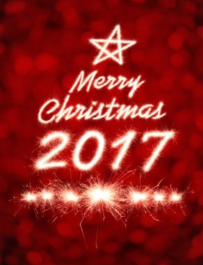 Neşeli Noel ışıltı havai fişek