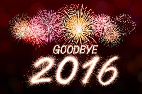 Addio Fuoco d'artificio Sparkle 2016 — Foto Stock