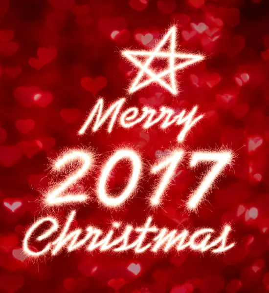 Merry christmas Sparkle vuurwerk — Stockfoto