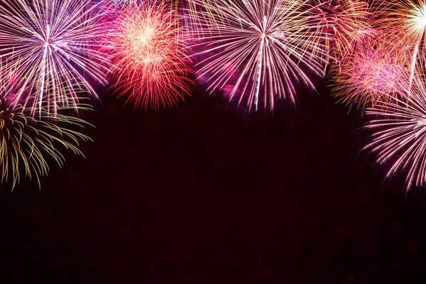 Sparkle Fuochi d'artificio sfondo — Foto Stock