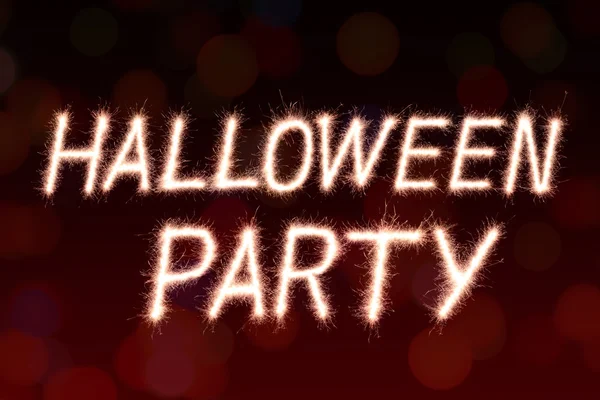 Halloween party word — Stock Photo, Image