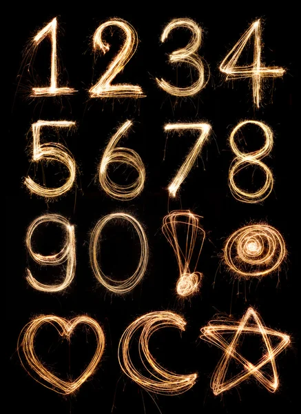 Числовой алфавит — стоковое фото
